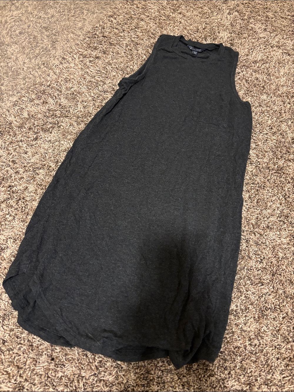American Eagle Outfitters Charcoal Sleeveless Dress